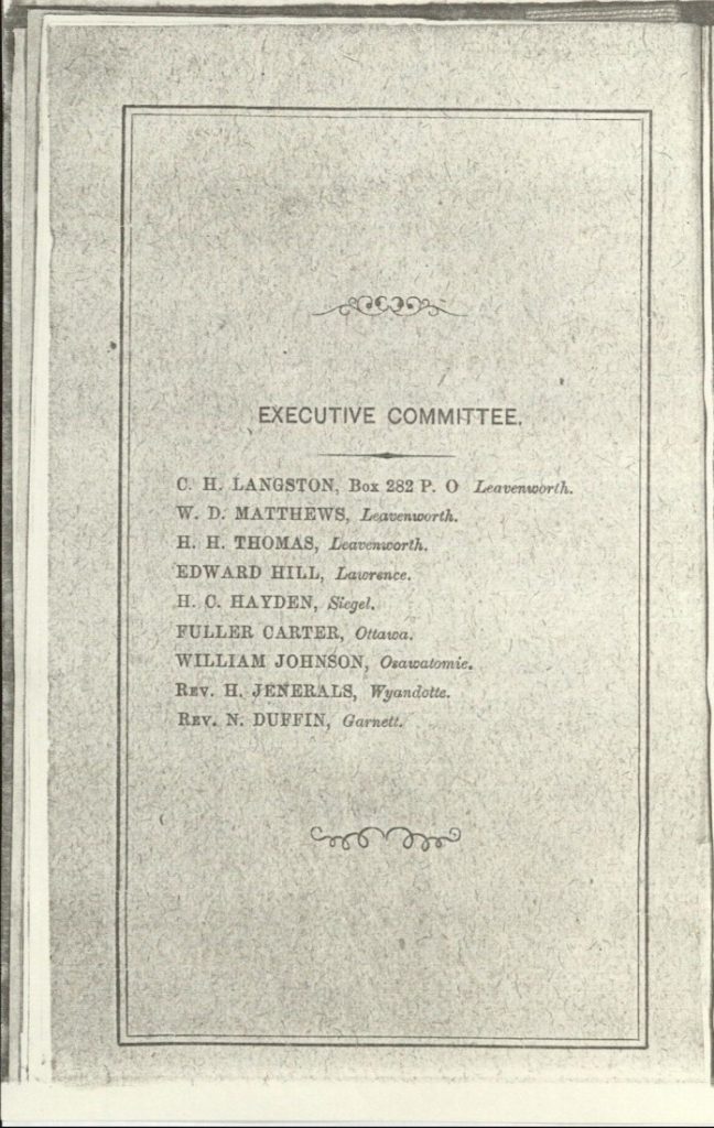 List of executive commitee members, black text on a white background.