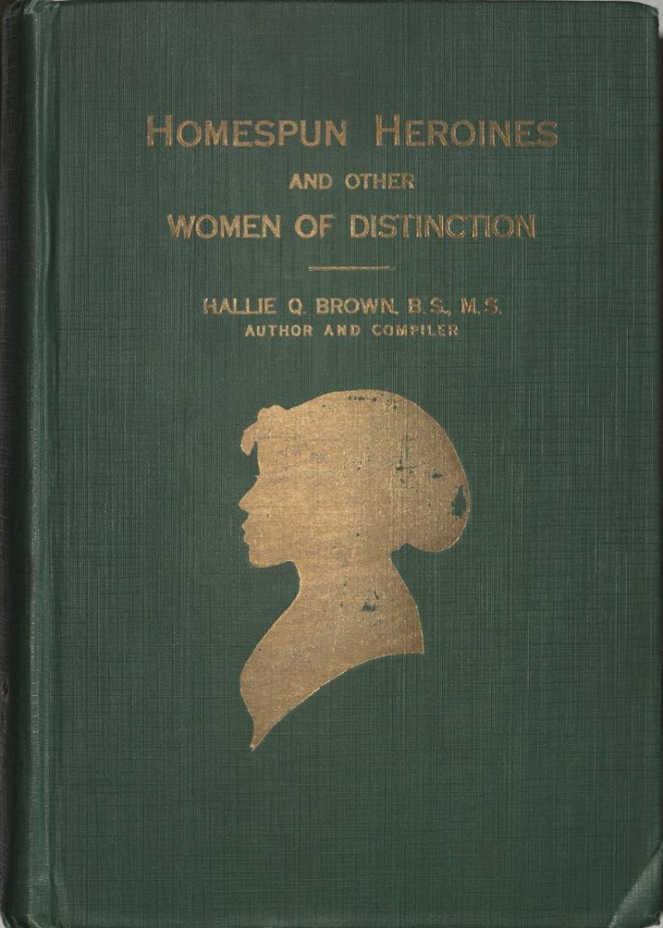 Dark green background with the title, the author's name, and a woman's silhouette in gold.