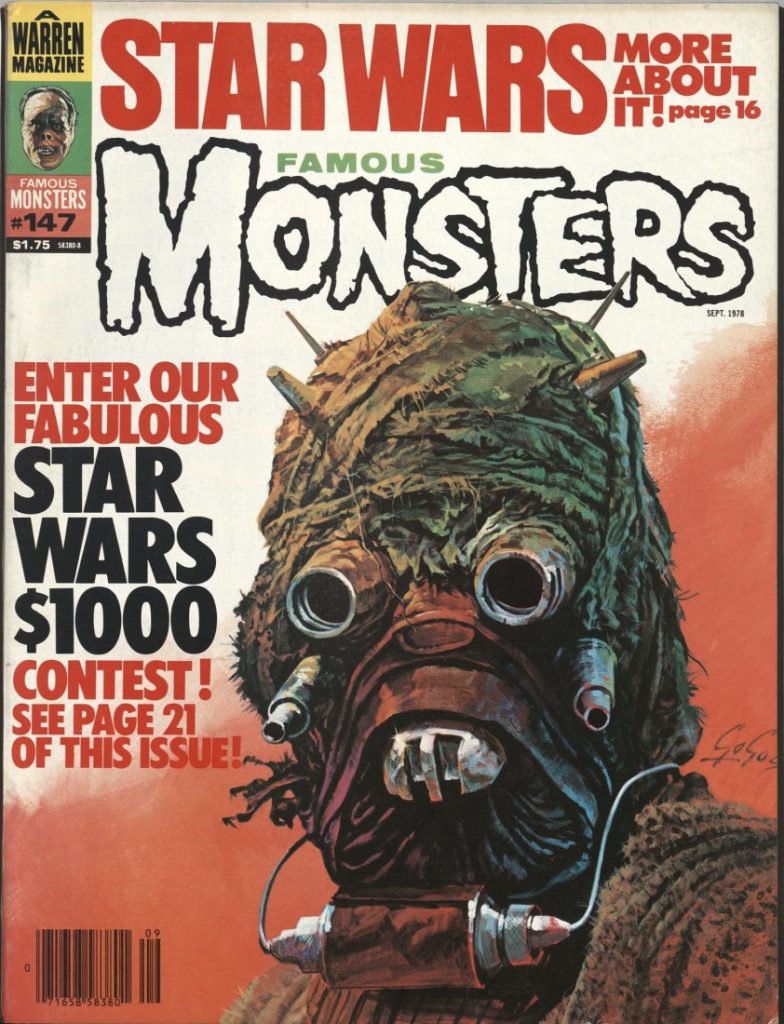 A creature from Star Wars with the text "Enter Our Fabulous Star Wars $1000 Contest!"