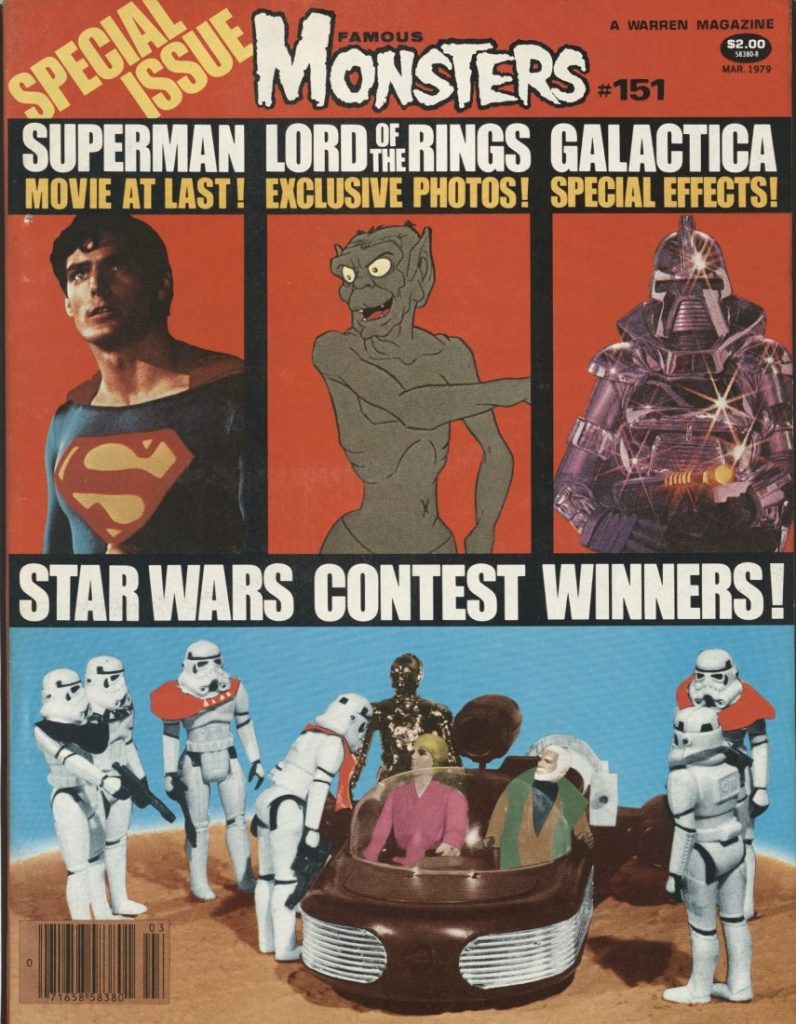 Superman plus characters from Lord of the Rings, Galactica, and Star Wars.