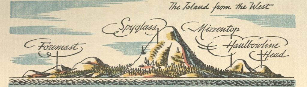 Color map of "the island from the West."