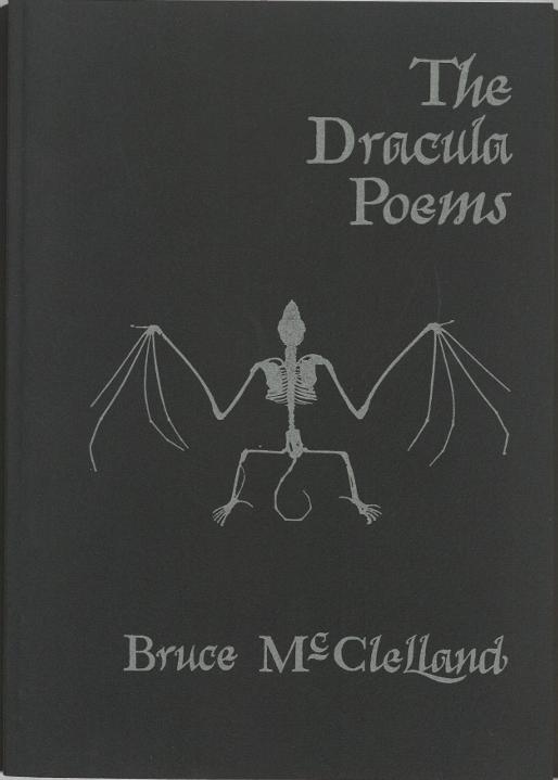 This image has text with a bat skeleton in silver gray.