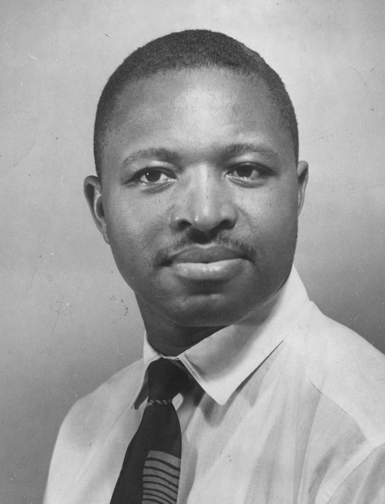 Photographic portrait of Samuel Adams, circa 1964